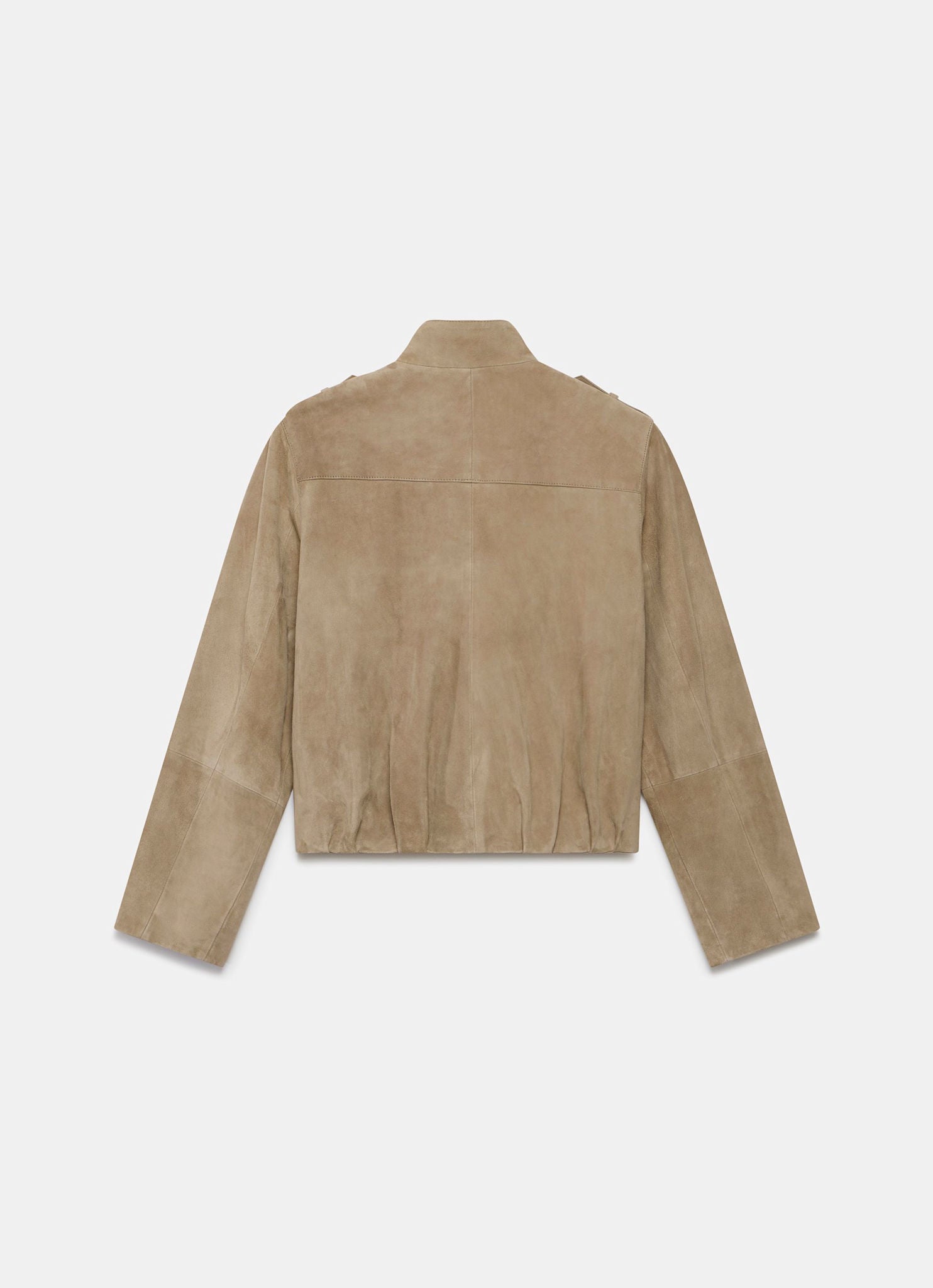 Timeless Suede Funnel Jacket