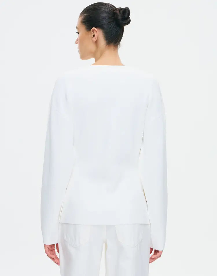 Oyster Core Cardigan - Black/White