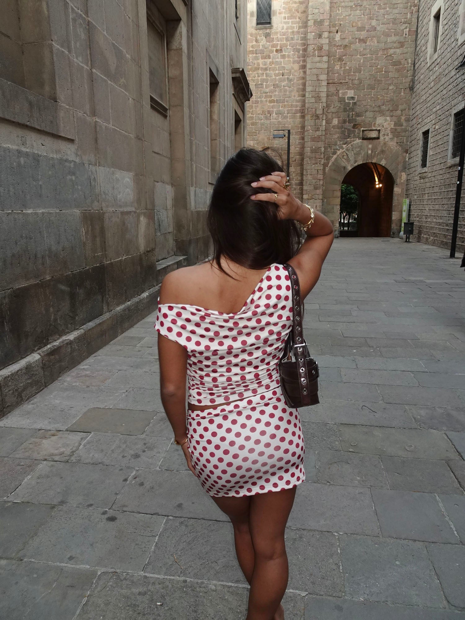 Catalina Polkadot Set – Red/white