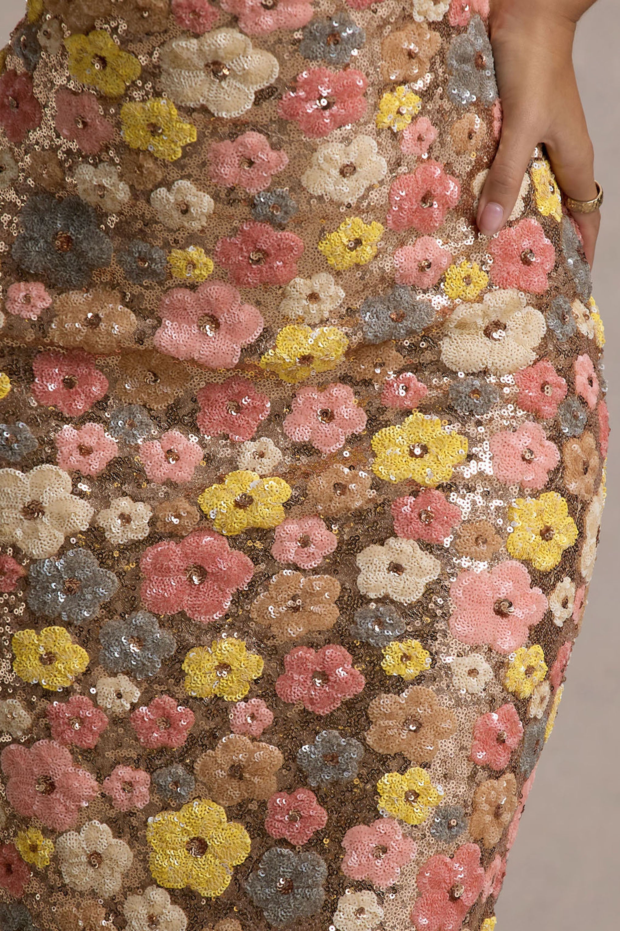 Vitora | Sequin Floral Maxi